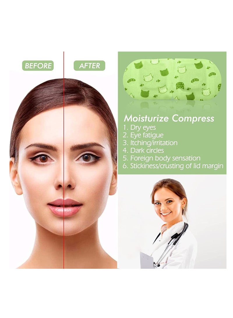 Heated Eye Mask 10 Packs Eye Masks for Dark Circles and Puffiness Dry Eyes Stress Relief Disposable Steam Eye Mask Works Better with Eye Cream Portable for Beauty Personal Care Unscented - Image 5