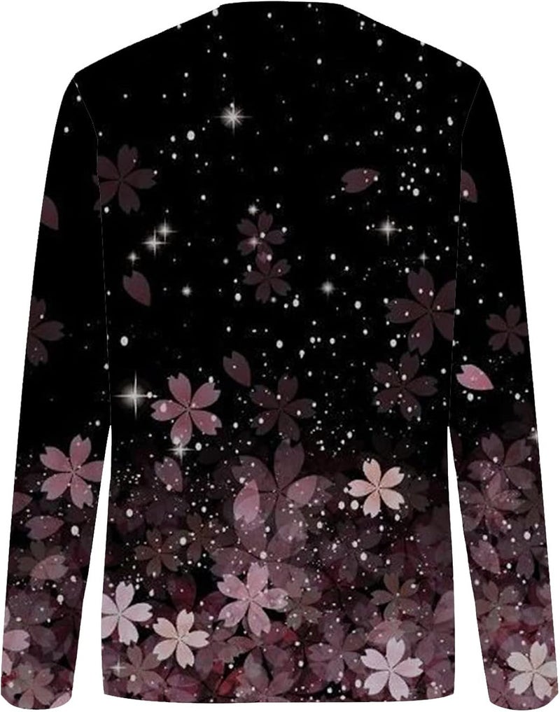 cheekyglo Crewneck Sweatshirt Women's Long Sleeve Blouse Casual Print Oversize Pullover Lightweight Loose Fall Tunic Tops - Image 3