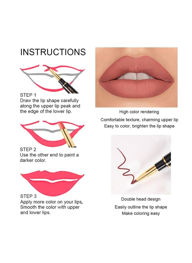 SYOSI 6 Pcs Lip Liner and Lipstick Set  - Image 3