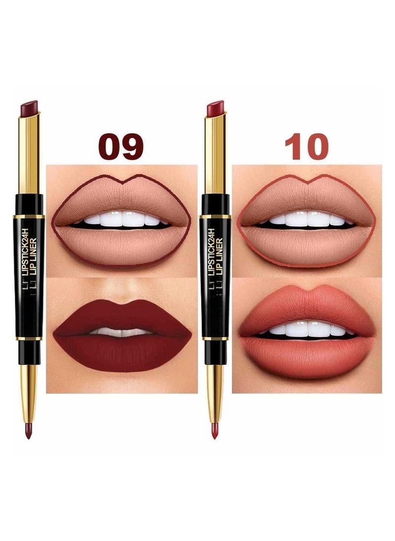 SYOSI 6 Pcs Lip Liner and Lipstick Set  - Image 5