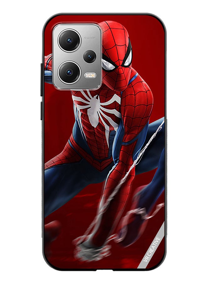 VR CREATIVE Protective Case Cover For Xiaomi Redmi Note 12 Spiderman Design Multicolour - Image 1