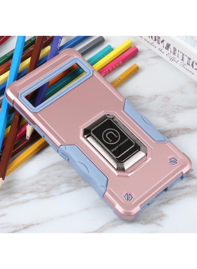 زبون جراب لهاتف Google Pixel 7a جراب هاتف مضاد للانزلاق ومقاوم للصدمات مع حامل حلقي - Image 2