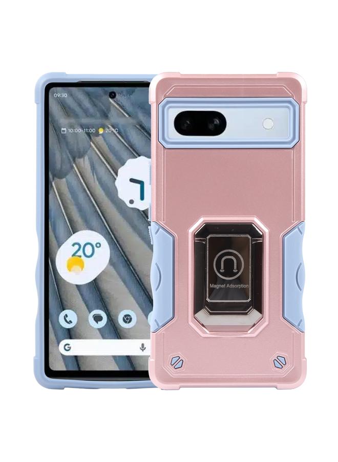 زبون جراب لهاتف Google Pixel 7a جراب هاتف مضاد للانزلاق ومقاوم للصدمات مع حامل حلقي - Image 1