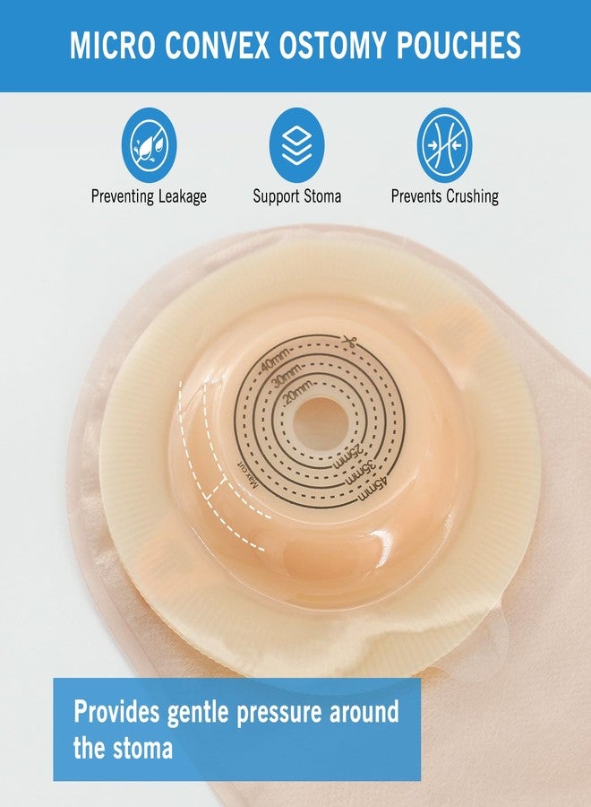 KONWEDA 10 PCS Colostomy Bags, Convex One-Piece Ostomy Bags Drainable Pouches with Belt Buckle, Cut-to-Fit, Max 45mm - Image 4