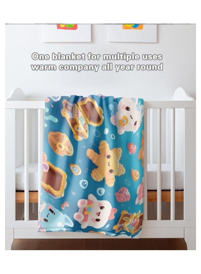 general Flannel thin blanket (warm and comfortable, suitable for sleep, gaming, dust removal and sandproof) 150cm*200cm - 66 - Image 1