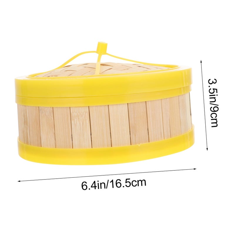 Bamboo Steamer Basket With Rack For Wok Non Stick Easy Clean For Vegetables Fish Meat - Image 3
