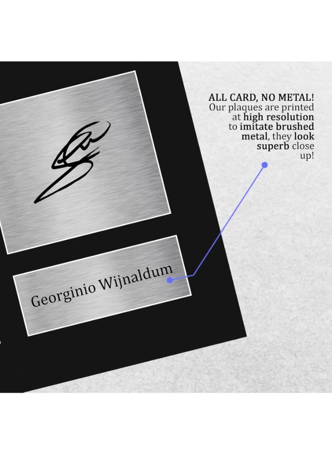 HWC Trading HWC Trading Georginio Wijnaldum Liverpool Gini Gifts Printed Signed Autograph Picture for Fans and Supporters  - Image 5