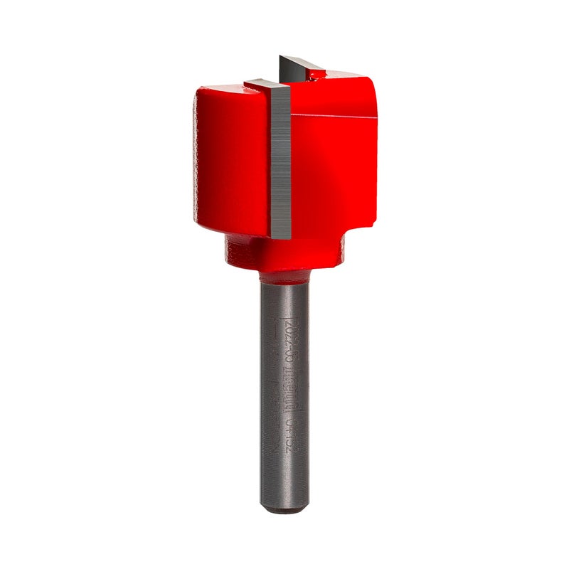 Freud Double Flute Straight Bit with Tico Hi-Density Carbide for Maximum Performance - 2 Cutters, 24000 RPM, 3/4" Height, 1" Diameter, 2" Length, 1/4" Shank - 04-152 - Image 1