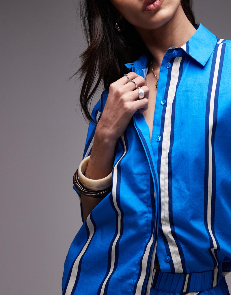 TOPSHOP Co-Ord Poplin Resort Shirt - Image 3
