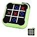 uimomn Tic Tac Toe Game 4 in 1 Handheld Educational Game Machine Electronic Tic Tac Toe Game for Education and Memory Growth Home Toy Board Game for Kids and Adults Green - Image 2