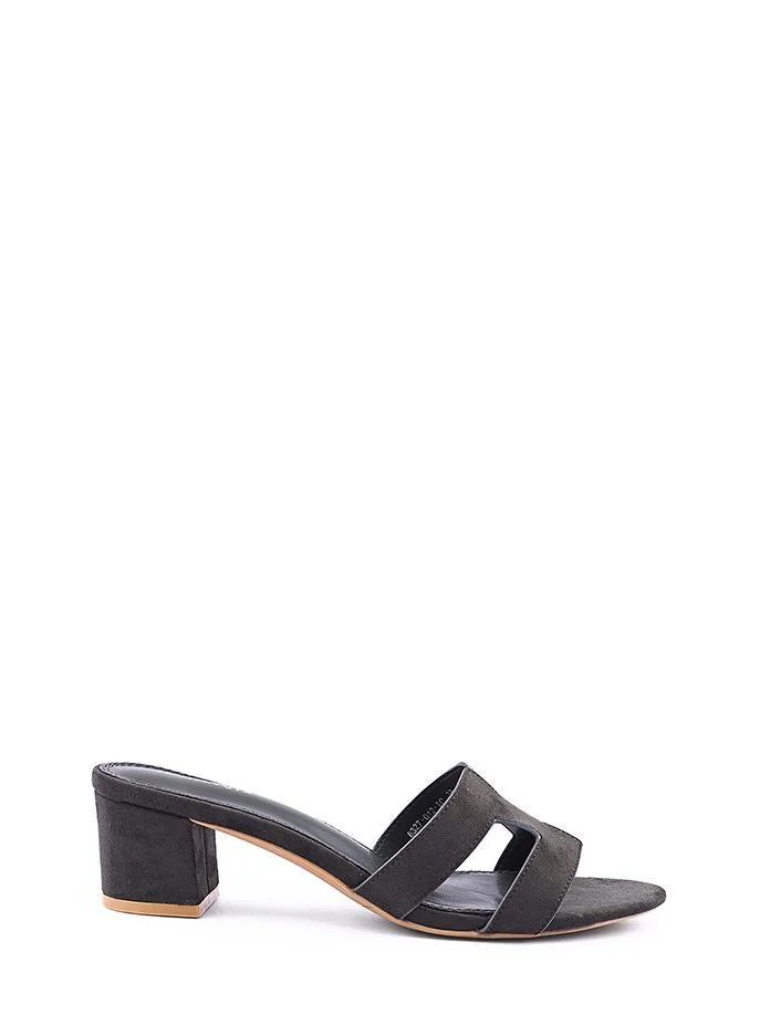 IconStyle Womens suede H block heeled sandal