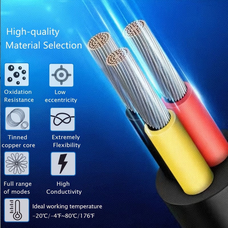 0 32 Mm2 22 AWG 3 Conductor Electrical Wire 12 24 36V 10M 32 8FT Black PVC Stranded Tinned Copper Cable for LED Lighting Outdoor Low Voltage Extension Automotive Trailer Marine - Image 5