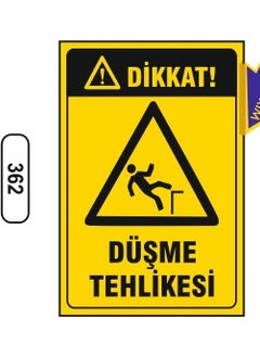 Gündoğdu Caution Fall Danger Warning Sign 