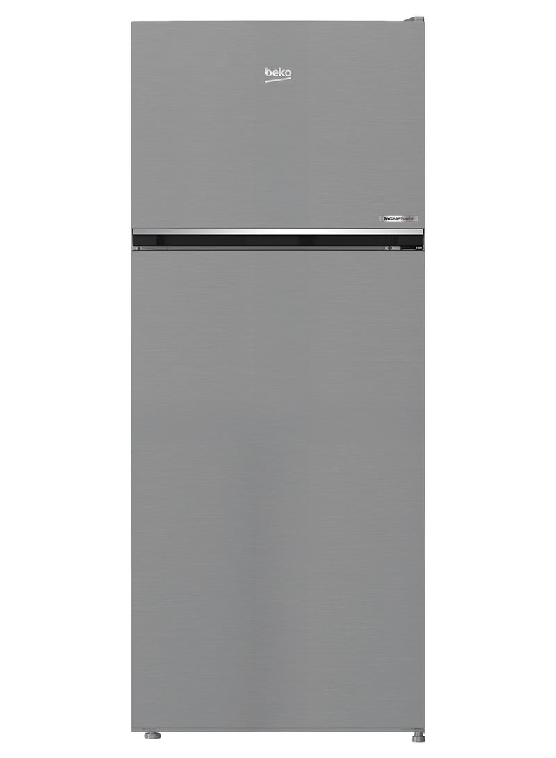 Beko Refrigerator 420 Liters Gross(367 Net) Capacity, Double Door, Top Mount, No Frost, Harvest Fresh Technology, NeoFrost Dual Cooling, Low Noise, CoolRoom, 10 Years Warranty on ProSmart Inverter Compressor - RDNG420DI silver - Image 2