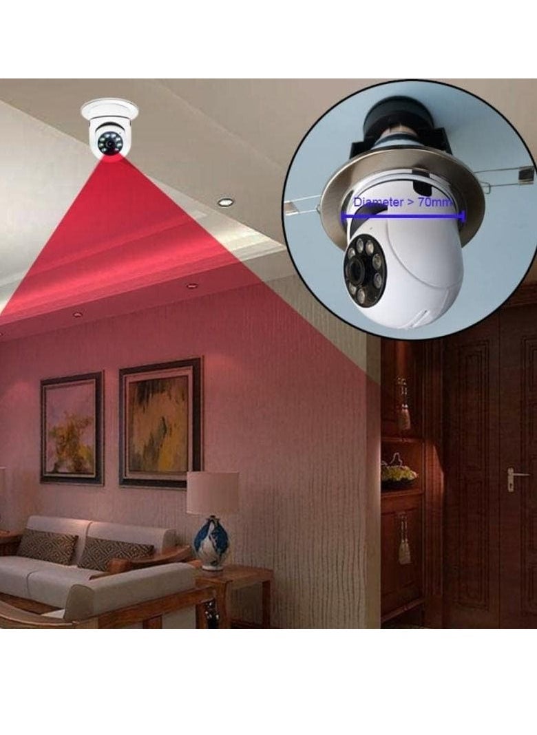 Generic Ptz WiFi Outdoor Wireless Bulb Camera 1080P with Color Night Vision Recording  - Image 4