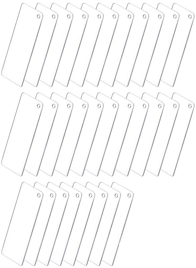 ROOT KRAFT Acrylic Keychain Blank for venyl Rectangle (Pack of 25) - Image 1
