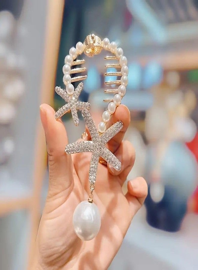 Radhya Accessories Bun Hair Clip for Women Bun Hair Claw for Girls (1 pc) Strong Grip Stone Studded Hair Clutcher hair clip for Girls Rakshabandhan Gift for Sister - Image 5