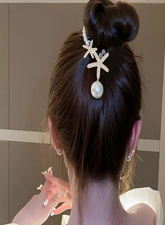 Radhya Accessories Bun Hair Clip for Women Bun Hair Claw for Girls (1 pc) Strong Grip Stone Studded Hair Clutcher hair clip for Girls Rakshabandhan Gift for Sister - Image 4