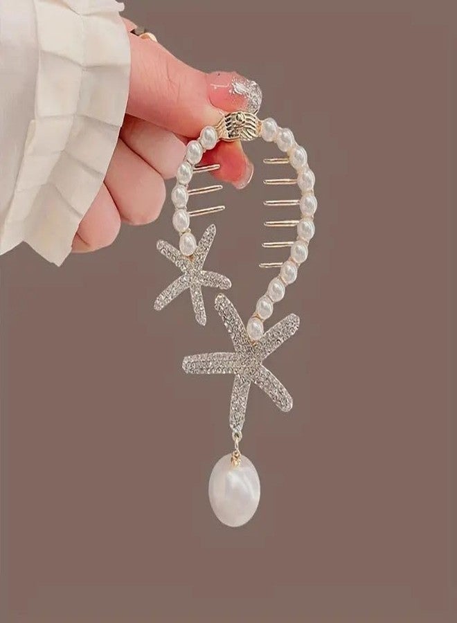 Radhya Accessories Bun Hair Clip for Women Bun Hair Claw for Girls (1 pc) Strong Grip Stone Studded Hair Clutcher hair clip for Girls Rakshabandhan Gift for Sister - Image 3