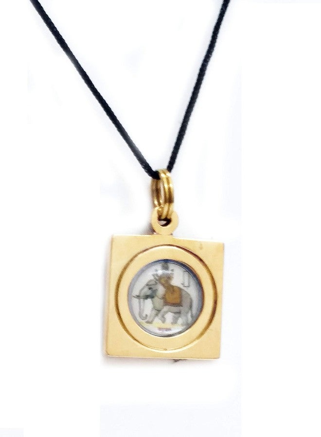 ASTROGHAR Guru Jupiter Grah Mantra yantra Brass pendant For Men & Women - Image 1