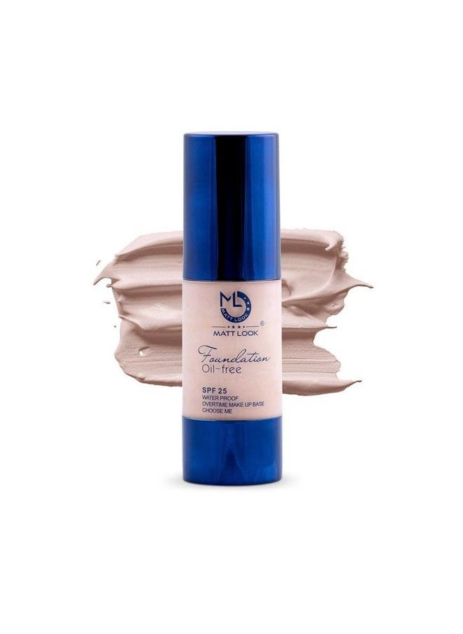 matt look Mattlook Foundation Oilfree & Waterproof Spf25 Shade 102 (30Ml)  - Image 2