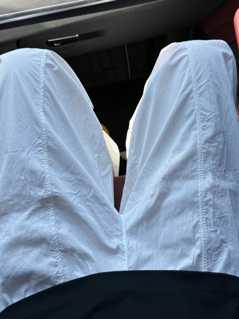 Summer Outdoor Quick-Drying Paratrooper Pants Men'S And Women'S Hiphop Straight Loose Simple White Casual Wide-Leg Pants - Image 2