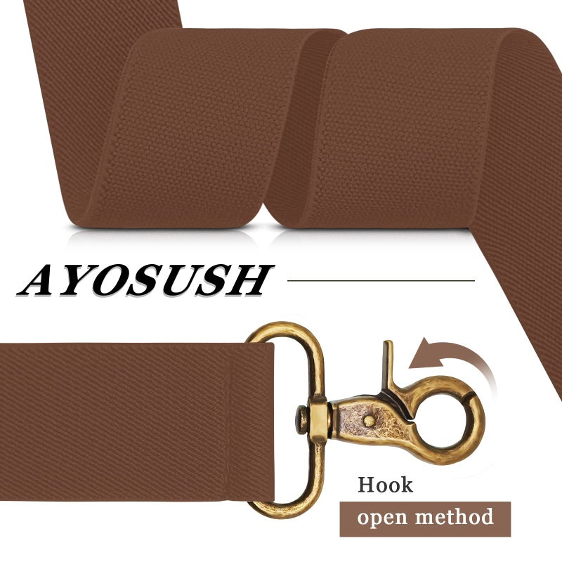 AYOSUSH Mens Suspenders with Swivel Hooks on Belts Loops Heavy Duty Big and Tall - Image 4