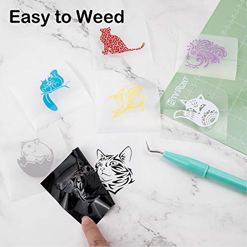 HTVRONT White Permanent Vinyl - 12" x 14 FT Matte White Adhesive Vinyl Roll Compatible with Cricut Cutting Machine, Silhouette, Cameo Cutters, Signs, Scrapbooking, Craft, Die Cutters - Image 3