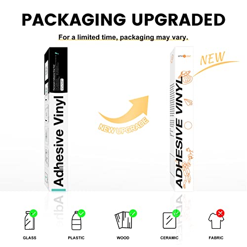 HTVRONT White Permanent Vinyl - 12" x 14 FT Matte White Adhesive Vinyl Roll Compatible with Cricut Cutting Machine, Silhouette, Cameo Cutters, Signs, Scrapbooking, Craft, Die Cutters - Image 4