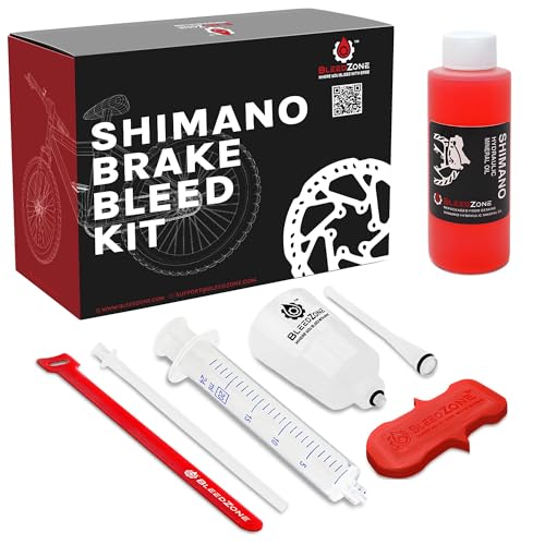 BleedZone Shimano Brake Bleed Kit with 120ml Mineral Oil - Hydraulic Brake Bleed Kit for Shimano Disc Brakes, Bike Brake Bleeder Kit, MTB Brake Bleed Kit, and Mineral Oil Brake Maintenance - Image 1