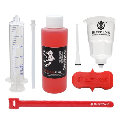 BleedZone Shimano Brake Bleed Kit with 120ml Mineral Oil - Hydraulic Brake Bleed Kit for Shimano Disc Brakes, Bike Brake Bleeder Kit, MTB Brake Bleed Kit, and Mineral Oil Brake Maintenance - Image 2