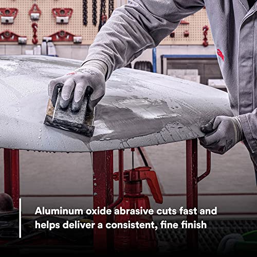 3M Wetordry Abrasive Sheet, 413Q, 02004, 320+ Grit, 9 in x 11 in, Pack of 50 Sandpaper Sheets for Auto Sanding, Metal Sanding, Finishing, Paint Prep - Image 5