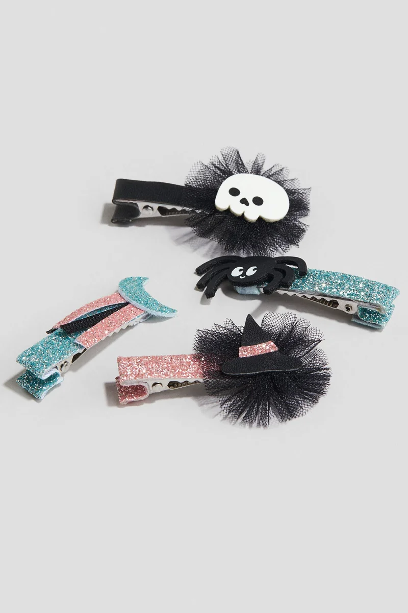 اتش اند ام مشابك شعر - عبوة من 4 قطع