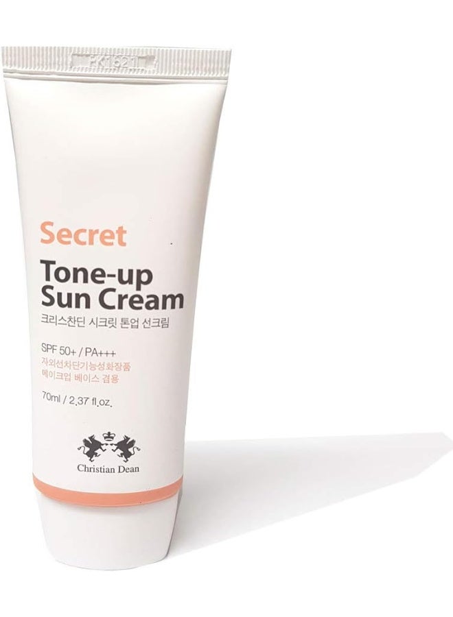 كريستيان دين كريم سيكريت تون-أب الواقي من الشمس بعامل حماية SPF50+ PA+++، 70 مل / مستحضرات تجميل كورية - Image 4