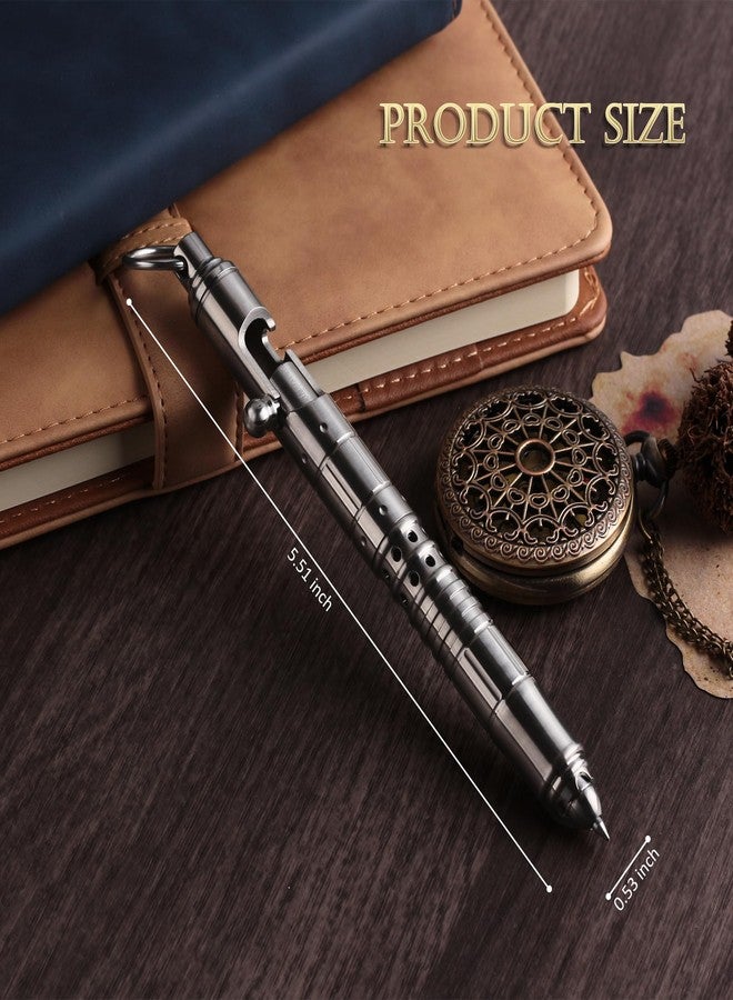 SMOOTHERPRO Tactical Bolt-Action Pen Titanium Compatible with Parker Refill Hollow Design Retractable Outdoor Business Office Writing Color Natural(HTP01) - Image 2