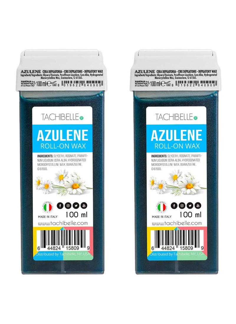 Tachibelle - TACHIBELLE ROLLON wax body Hair Removal Wax Cartridge for Professional or Home uses Made In Italy Azulene 2 Count - Image 1