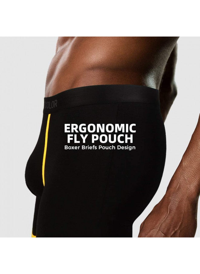 5Mayi 5Mayi Men's Underwear Boxer Briefs Cotton Black Mens Boxer Briefs Underwear Men Pack of 5 - Image 3