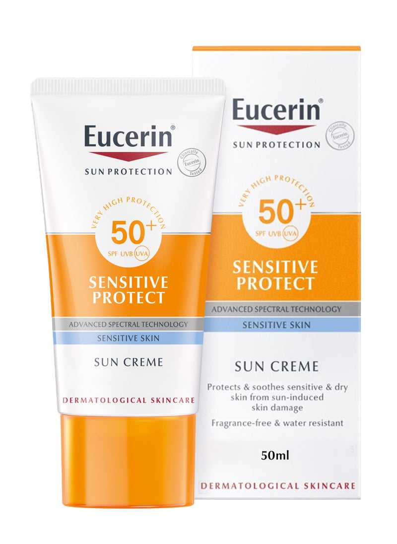 Eucerin Eucerin Sun Cream SPF 50+ – Advanced UVA/UVB Protection & Hydration, 50ml  - Image 2