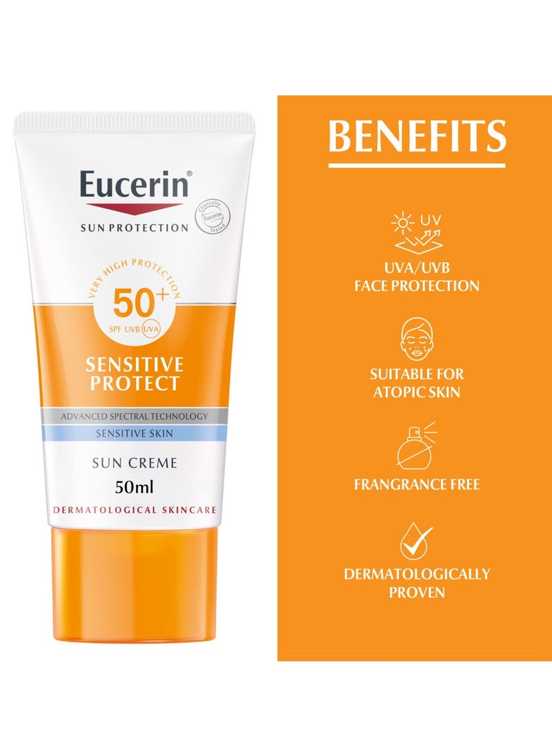 Eucerin Eucerin Sun Cream SPF 50+ – Advanced UVA/UVB Protection & Hydration, 50ml  - Image 3