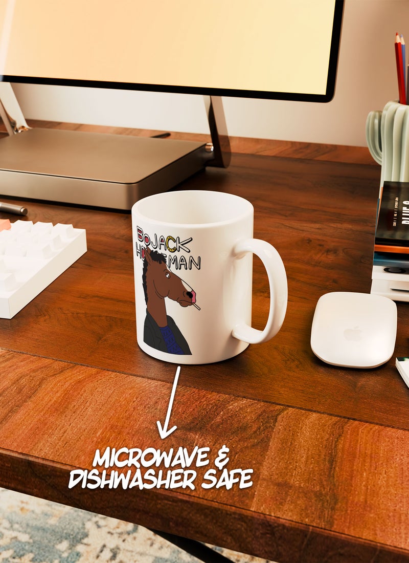 LOUD UNIVERSE White Ceramic Coffee Mug Bojack Horseman Quote Ceramic Tea Cup - Image 4