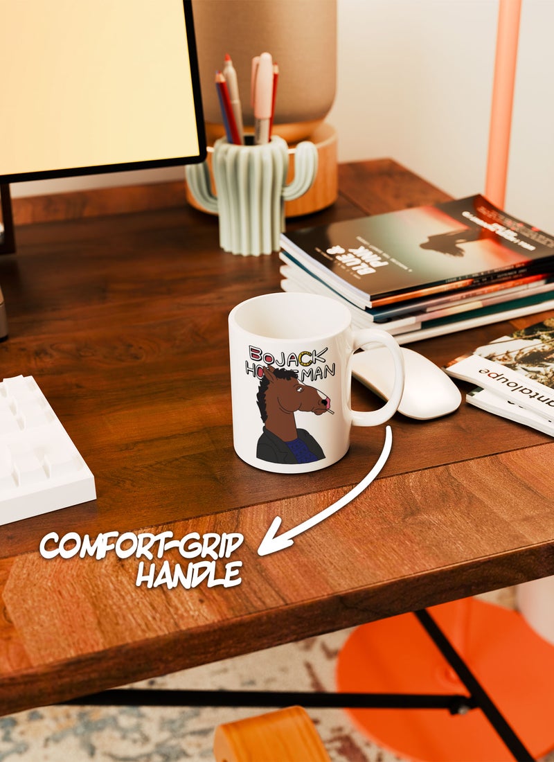 LOUD UNIVERSE White Ceramic Coffee Mug Bojack Horseman Quote Ceramic Tea Cup - Image 3