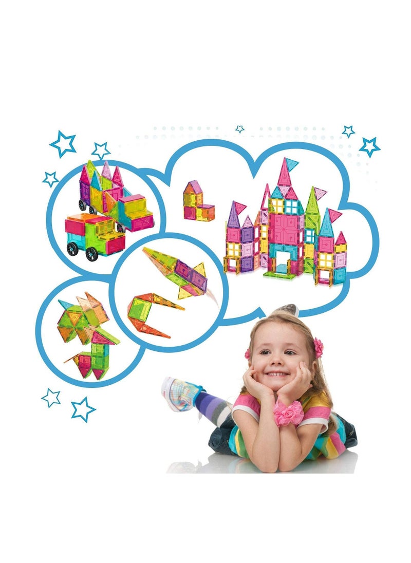 182 PCs 3D Star Magnetic Tiles Set Fun and Educational Toy STEAM for Learning & Creativity