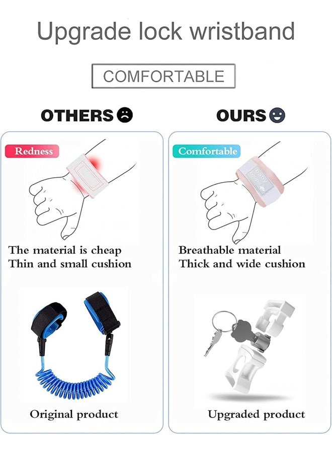 وسزكمل Toddler Harness Walking Leash - Child Anti Lost Wrist Link - Upgrade with Reflective - Image 3