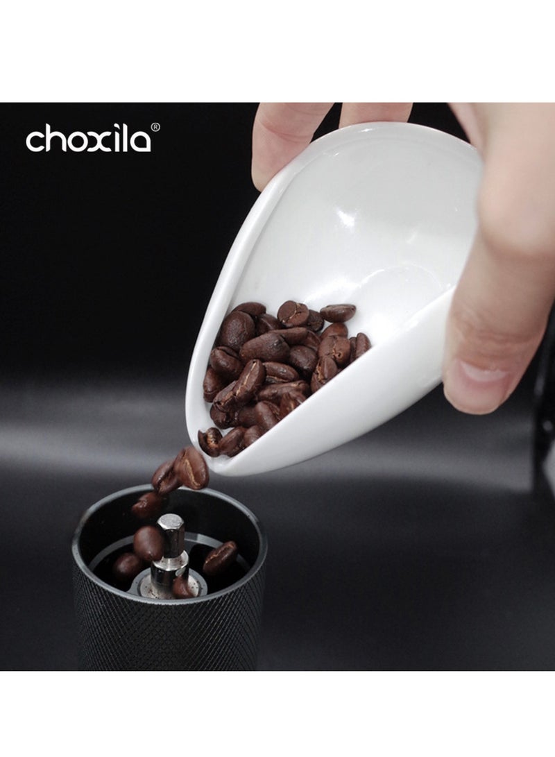 choxila 1pc Coffee Beans Dosing Cup, Weigh Coffee Bean Container, Ceramic Tea&Coffee Beans Vessel, Coffee Bean Tray, Tea Scoop For Loose Tea - Image 3