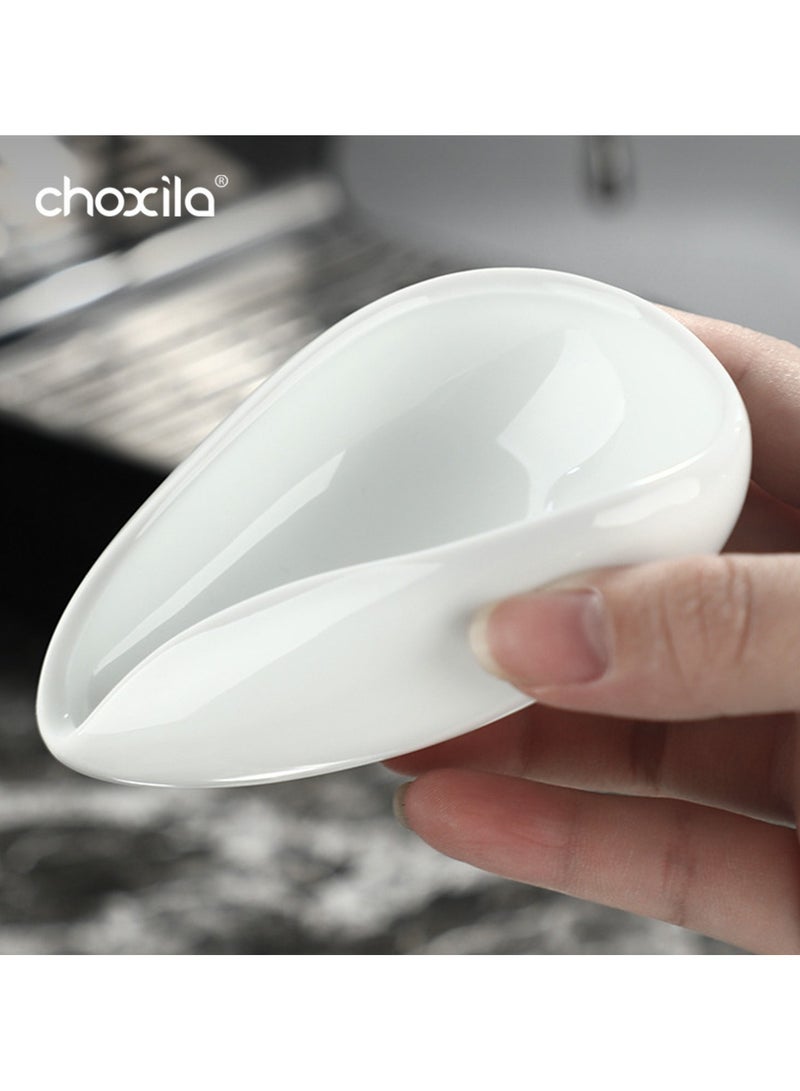 choxila 1pc Coffee Beans Dosing Cup, Weigh Coffee Bean Container, Ceramic Tea&Coffee Beans Vessel, Coffee Bean Tray, Tea Scoop For Loose Tea - Image 5