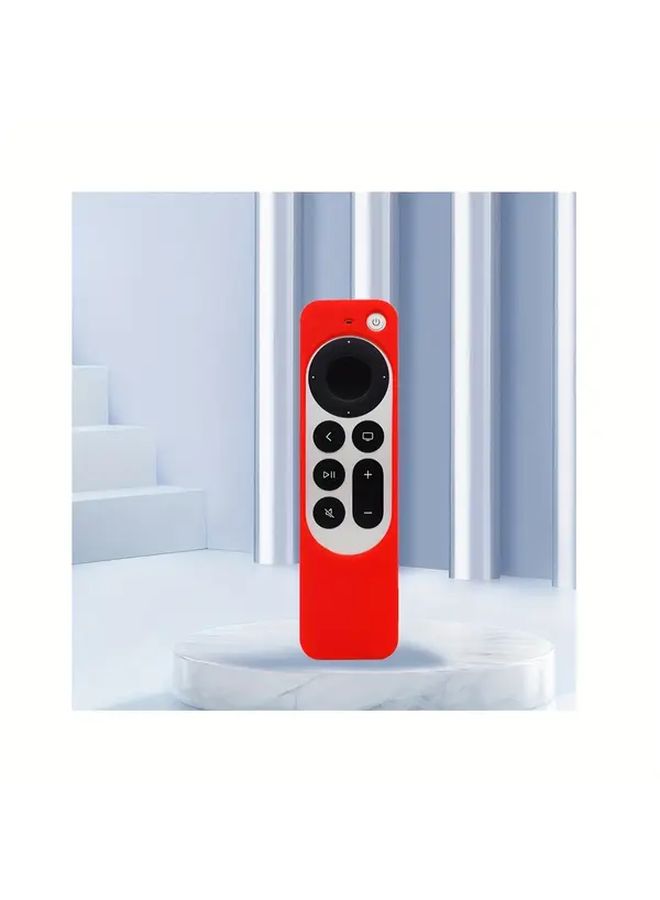غطاء سيليكون واقي متوهج باللون الأحمر في الظلام لجهاز التحكم عن بُعد Apple TV 2021 - Image 1