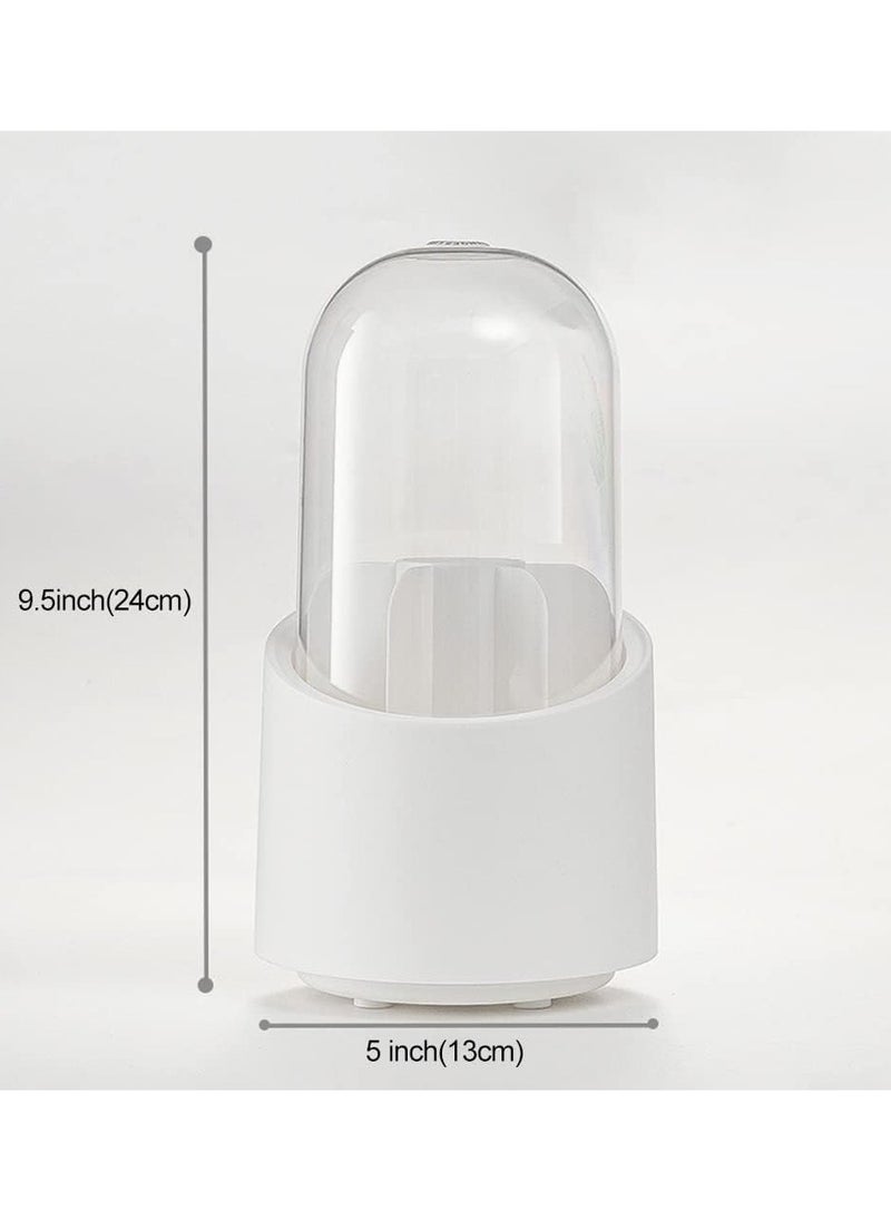 Makeup Brush Organizer 360° Rotating With dust cover