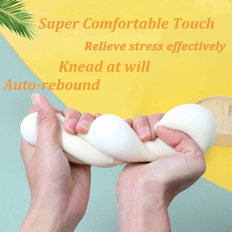 Holgosiu Dumpling Squishy Stress Ball Fidget Toys Squeeze Dough Ball Squishy Bun Anxiety Relief Adult Squeeze Toy Novelty Dumpling in Steamer Fidget Sensory Miniature Anti Stress ADHD ADD - Image 5