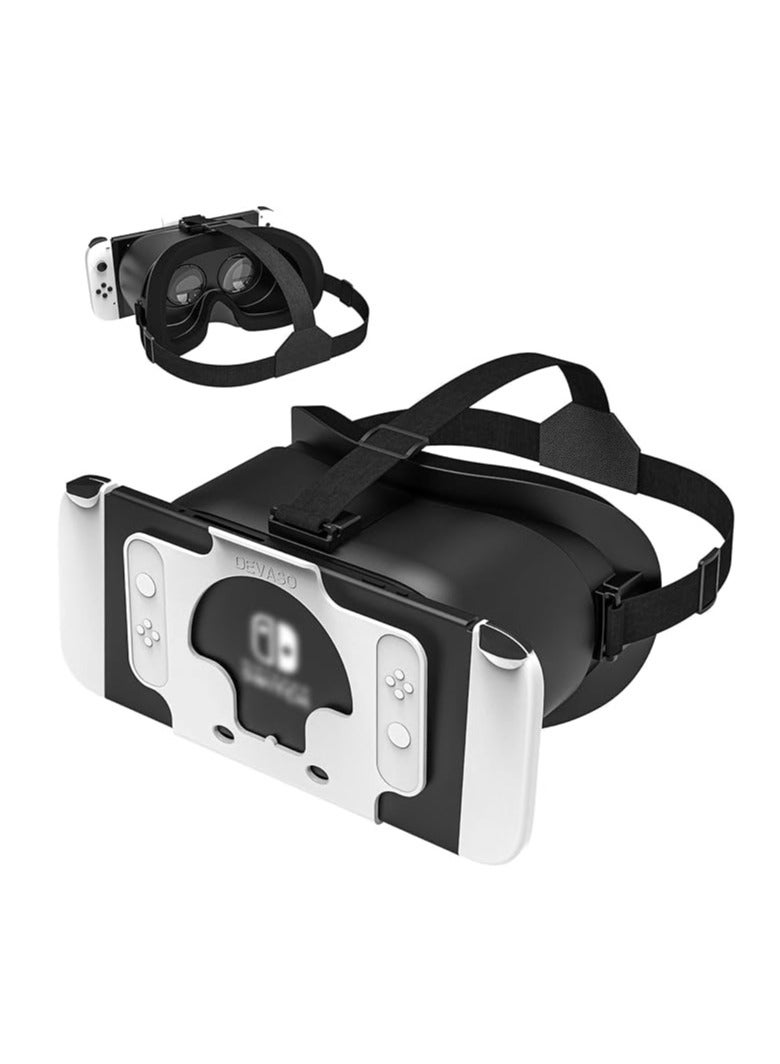 general Upgraded VR headset for original Nintendo Switch and Switch OLED models, virtual reality glasses with adjustable HD lenses and comfortable headband, Labo VR kit accessories, Switch 3D goggles - Image 1