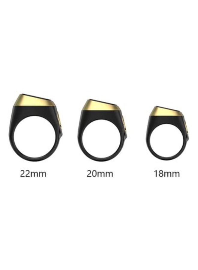 iQIBLA Smart Tasbih Zikr Ring Lite New 2022 only 11.7g 22 MM BLACK - Image 5